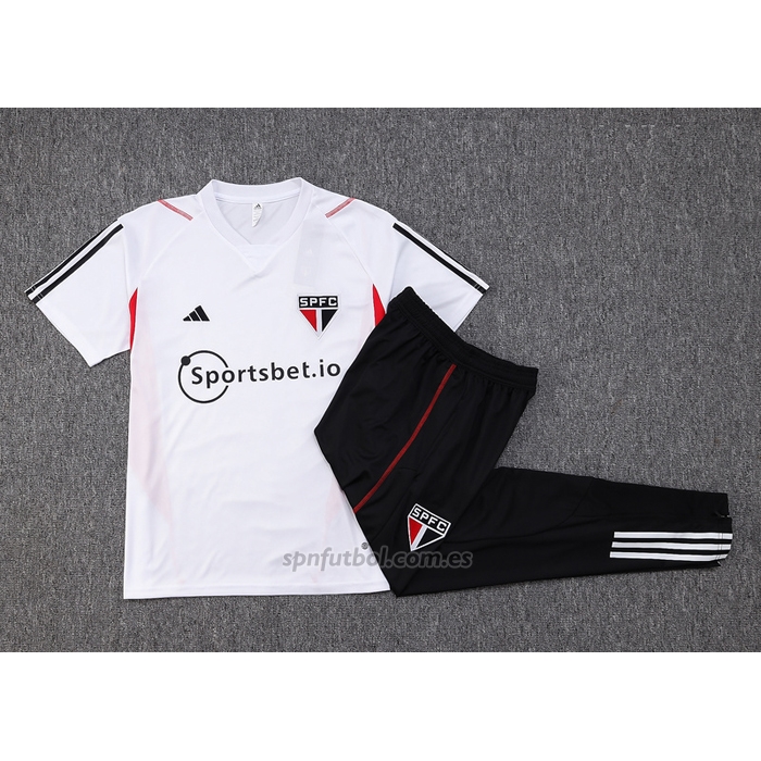 Chandal del Sao Paulo Manga Corta 2023-2024 Blanco